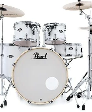 Pearl Export EXX 5-Piece Drum Set with Hardware - Fusion Configuration- Pure White